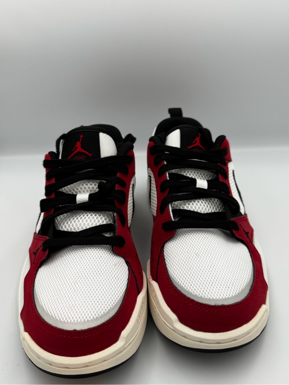 Nike Air Jordan Kids' Retro Low Top Sneakers - Red/White/Black